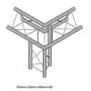 Фермы для сцены DURA TRUSS DT 23 C31-ULDR 3way corner 90